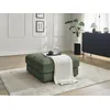 Image de Pouf SIERRA tissu texturé vert foncé BOBOCHIC