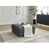 Image de Pouf SIERRA tissu texturé gris foncé BOBOCHIC