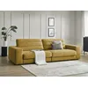 Image de Canapé droit fixe 3 places SIERRA velours jaune BOBOCHIC