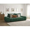 Image de Canapé droit fixe 3 places EVEREST tissu texturé vert BOBOCHIC
