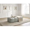 Image de Pouf petit EVEREST tissu texturé gris clair BOBOCHIC