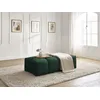 Image de Pouf petit EVEREST tissu texturé vert BOBOCHIC