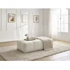 Image de Pouf petit EVEREST tissu chiné blanc BOBOCHIC