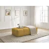 Image de Pouf petit EVEREST tissu chiné jaune BOBOCHIC