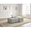 Image de Pouf petit EVEREST tissu chiné gris clair BOBOCHIC