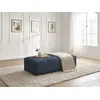 Image de Pouf petit EVEREST tissu chiné bleu foncé BOBOCHIC