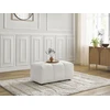 Image de Pouf ROXELANE tissu bouclette blanc BOBOCHIC