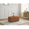 Image de Pouf ROXELANE tissu bouclette orange BOBOCHIC
