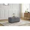 Image de Pouf ROXELANE tissu bouclette gris foncé BOBOCHIC