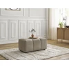 Image de Pouf ROXELANE tissu chiné taupe BOBOCHIC