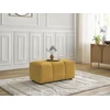 Image de Pouf ROXELANE tissu chiné jaune BOBOCHIC