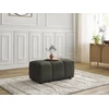 Image de Pouf ROXELANE tissu chiné vert BOBOCHIC