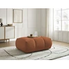 Image de Pouf FUJI tissu bouclette orange BOBOCHIC