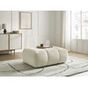 Image de Pouf FUJI tissu lisse beige BOBOCHIC