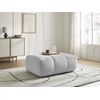 Image de Pouf FUJI tissu lisse gris clair BOBOCHIC