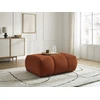 Image de Pouf FUJI tissu lisse orange BOBOCHIC
