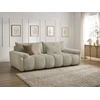 Image de Canapé droit fixe 3 places IVANE tissu texturé beige BOBOCHIC