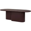 Image de NOO. MA - Table basse Looi - Rouge - Placage chêne certifié FSC - Designer noo. ma team