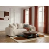 Image de Canapé 3 places convertible ROXELANE tissu chiné beige BOBOCHIC