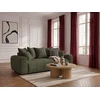 Image de Canapé 3 places convertible ROXELANE tissu chiné vert BOBOCHIC