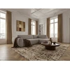 Image de Canapé angle L convertible coffre DENISE tissu texturé taupe angle droit BOBOCHIC 4 places