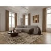 Image de Canapé angle L convertible coffre DENISE tissu texturé taupe angle gauche BOBOCHIC 4 places