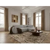 Image de Canapé angle L convertible coffre DENISE tissu texturé gris clair angle droit BOBOCHIC 4 places