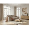 Image de Canapé droit convertible ouverture express 3 places FUJI tissu bouclette beige BOBOCHIC