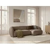 Image de Canapé d'angle convertible avance-recule électrique HALO tissu lisse taupe angle droit BOBOCHIC 4 places