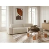 Image de Canapé d'angle convertible avance-recule électrique ABEL tissu chiné beige angle droit BOBOCHIC 3 places
