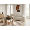 Image de Canapé d'angle convertible avance-recule électrique ABEL tissu chiné beige angle gauche BOBOCHIC 3 places