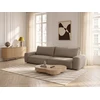 Image de Canapé droit convertible 3 places HONORE tissu chenille marron BOBOCHIC