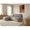Image de Canapé d'angle convertible TANGO tissu bouclette gris angle gauche BOBOCHIC 3 places