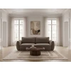 Image de Canapé droit convertible 3 places ESMEE tissu chenille taupe BOBOCHIC
