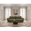 Image de Canapé droit convertible 3 places ESMEE tissu chenille vert BOBOCHIC