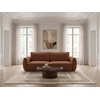 Image de Canapé droit convertible 3 places ESMEE tissu chenille orange BOBOCHIC
