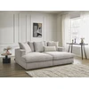Image de Canapé droit fixe 3 places SIMEON assise profonde beige BOBOCHIC