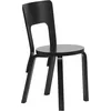 Image de ARTEK - Chaise L-leg - Noir - Lamellé-collé de bouleau laqué - Designer Alvar Aalto