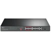 Image de TP-LINK TL-SL1218P, Fast Ethernet (10/100), Connexion Ethernet, supportant l'alimentation via ce port (PoE), Grille de montage