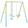 Image de Balançoire portique 2 agres face à face pour enfant Intex Vert 251x254x211 cm 44120