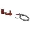 Image de SmallRig 4880 Kit demi-étui en cuir pour appareil photo pour FUJIFILM X-M5 marron