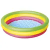 Image de Piscine gonflable avec fond gonflable 3 anneaux bébé Bestway Multicolore 102x25 cm 925074