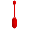 Image de Oeuf Vibrant KIRK 8 x 3.5cm Rouge
