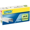 Image de Rapid Agrafes 24/6 en acier galvanisé - Capacité 20 feuilles - Boîte de 1000