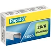 Image de Rapid Agrafes Standard 26/6 en acier galvanisé - Capacité 20 feuilles - Boîte de 1000