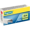 Image de Rapid Agrafes Standard N°10 en acier galvanisé - Capacité 10 feuilles - Boîte de 1000