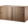 Image de String Furniture - Caisson String System - Marron - Aggloméré plaqué - Designer Nils Strinning