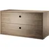 Image de String Furniture - Caisson String System - Marron - Aggloméré plaqué - Designer Nils Strinning