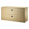 Image de String Furniture - Caisson String System - Bois naturel - Aggloméré plaqué - Designer Nils Strinning