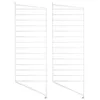 Image de String Furniture - Lot de 2 - H 85 x P 30 cm String System - Blanc - Acier laqué - Designer Nils Strinning